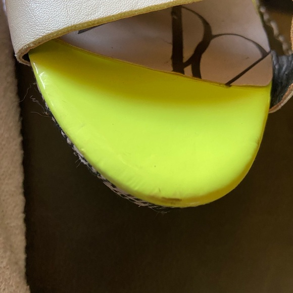 Sam & Libby color block wedge shoe with open toe with ankle strap size 9 - Picture 6 of 15